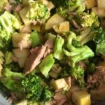 Cena ligero: Ensalada de atún con brócoli y manzana